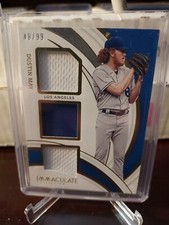 2022 Panini Immaculate Immaculate Materials Trios #48/99 Dustin May #IMT-DM