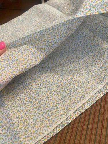 Vtg Fabric Teeny Tiny Small Scale Calico Floral Pacific M. Lowenstein BTHY 45"W - Picture 10 of 11