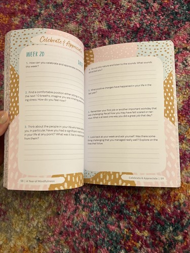 A Year of Mindfulness : A 52-Week Guided Journal to Cultivate Peace and Presence - Picture 3 of 5