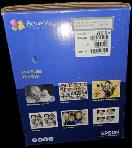 Epson PictureMate Deluxe Digital Photo Printer Photo Lab Brand New - Picture 2 of 6