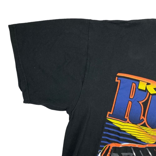 Vintage NASCAR Shirt Herren L schwarz Ricky Rudd Tide Racing T-Shirt 90er Jahre TULTEX Rap T-Shirt - Bild 2 von 7