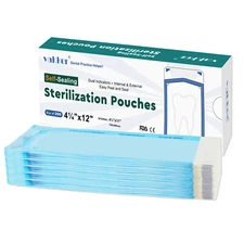 1000pc 4.25" x 12" Self Sealing Sterilization Pouches Autoclave Sterilizer Bag