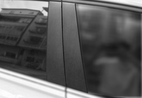 For VW Jetta MK7 2019-2023 Carbon Fiber Sticker Exterior Window Bc-Pillar Decor - Picture 3 of 7