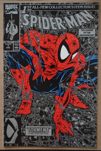 SPIDER-MAN # 1 : NEAR MINT : AUGUST 1990 : MARVEL COMICS. (SILVER COVER). - Picture 15 of 17