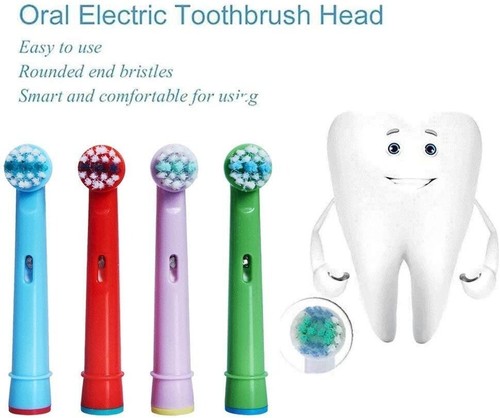 Kids Toothbrush Replacement Heads for Oral B, Extra-Soft Bristles, 8 pcs EB-10A - Picture 4 of 5
