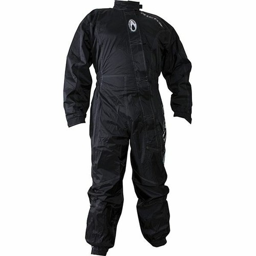 Richa Typhoon Rain Waterproof Motorcycle One Piece Suit Overall Black - Picture 12 of 16