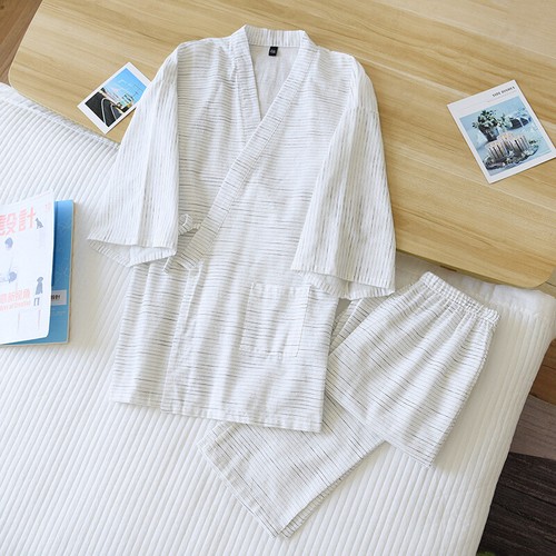 2022 new Plus Size Bathrobe Men's Long Cotton Spring Summer Robe - Picture 18 of 18