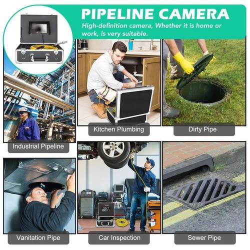 Drain Pipe Inspection Video Recording HD Sewer Pipeline Endoscope IP68 Camera - Picture 3 of 16