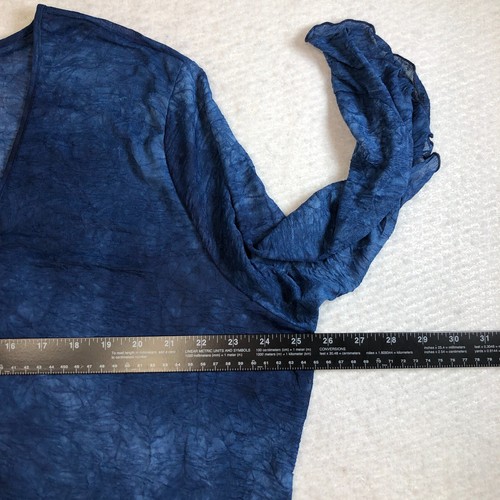 Venezia by Lane Bryant Womens Cardigan Size 18/20 Blue Tie-Front 3/4 Sleeve NWT - Picture 6 of 12