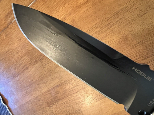 NEW in Box - 5.5” Fixed Blade G10 Black Knife Cerakote -Green - Hogue (EX-F01) - Picture 14 of 15