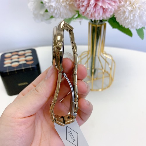 Fossil BQ3961 Rye Dreizeigeruhr goldfarbene Legierung - Bild 7 von 7