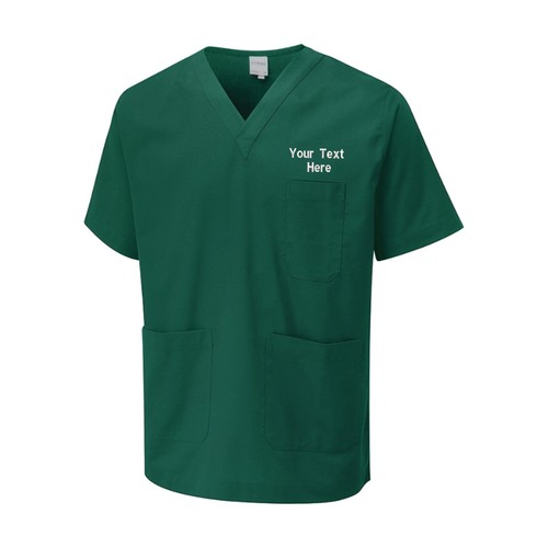 Túnica Exfoliante Unisex Personalizada Bordada Hospital Trabajo Ropa Uniforme - Imagen 20 de 26