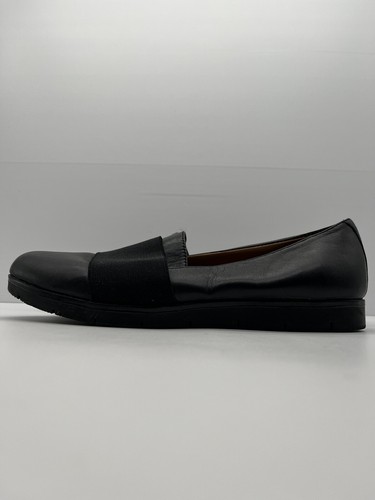 Naturalizer Shoes Loafers Flats Black Leather Slip On Women’s US 9.5W Elastic - Picture 3 of 11