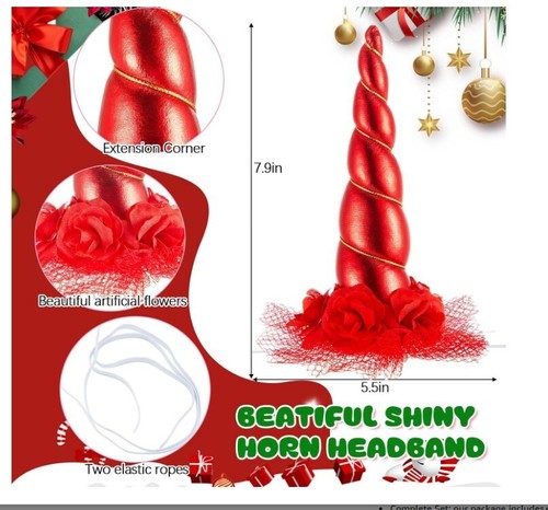 19 Piezas Disfraces de Caballos para Caballos Accesorios para Caballos Reales, Juexica - Imagen 3 de 6