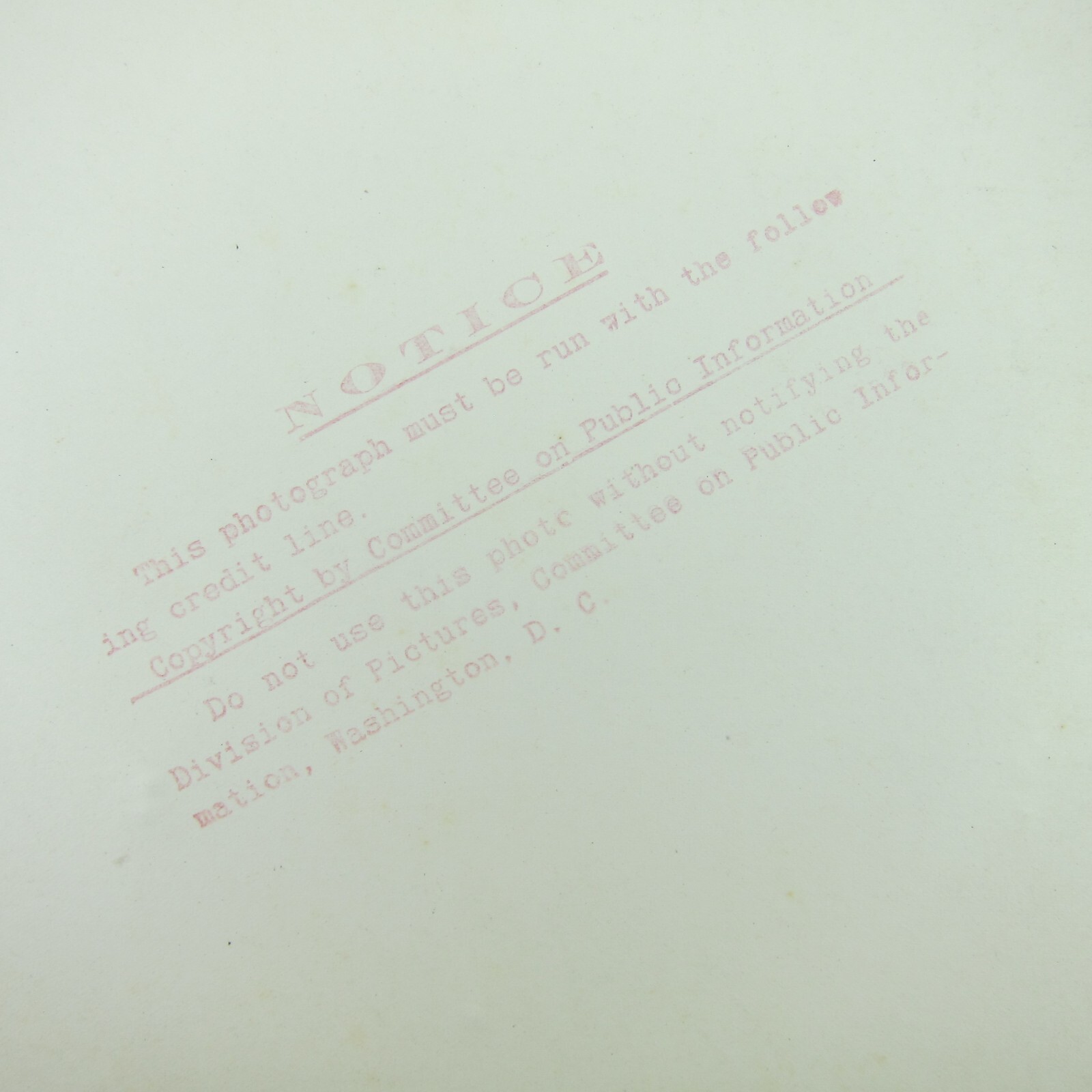 Woodrow Wilson Photo Mount Vernon WW1 Committee on Public Information