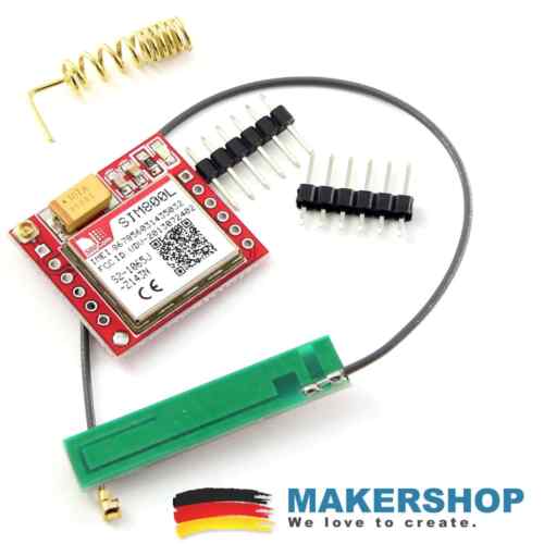 SIM800L Quad Band GSM GPRS Mini Modul mit Antenne Klebeantenne Arduino Raspberry - Bild 2 von 2