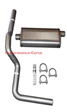 Fits 1999 - 2013 GMC Sierra 1500 4.8 Mandrel Bent Exhaust w/ 22" MaxFlow