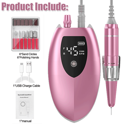 Professional Electric Nail File Drill Manicure Tool Pedicure Machine Set Kit - Bild 22 von 24