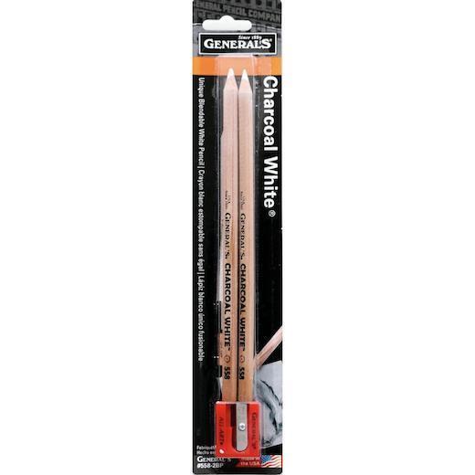 White charcoal pencil discount