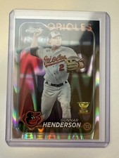 2024 Topps Chrome - Gunnar Henderson (Rookie Cup) - RayWave Refractor - ORIOLES