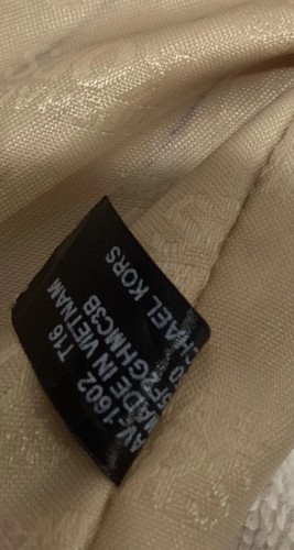 Bolso bandolera Michael Kors Mensajero Bronceado Oro MK Firma Estampado Recubierto Lona - Imagen 8 de 10