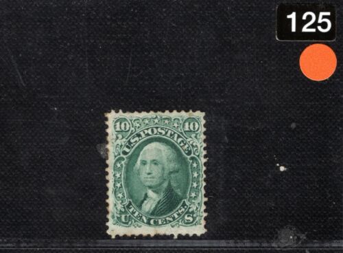 USA Stamp Scott.68 10c Green WASHINGTON (1861) Mint MM Cat $1,000- ORANGE125 - Picture 2 of 6