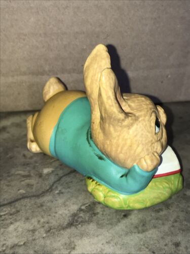 Vintage Japan Keramik Hase Kaninchen Figur 2,9" hoch x 3,5" x 2,1" - Bild 4 von 12