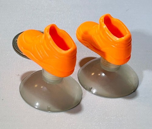 BARBIE DOLL SHOES WORKIN OUT TERESA 1996 ORANGE SUCTION CUP SNEAKERS - Picture 6 of 8
