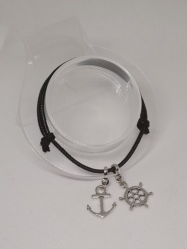 Bracciale Unisex Con Charm e Ciondoli In Acciaio Color Argento Simil Pandora - Foto 2 di 3