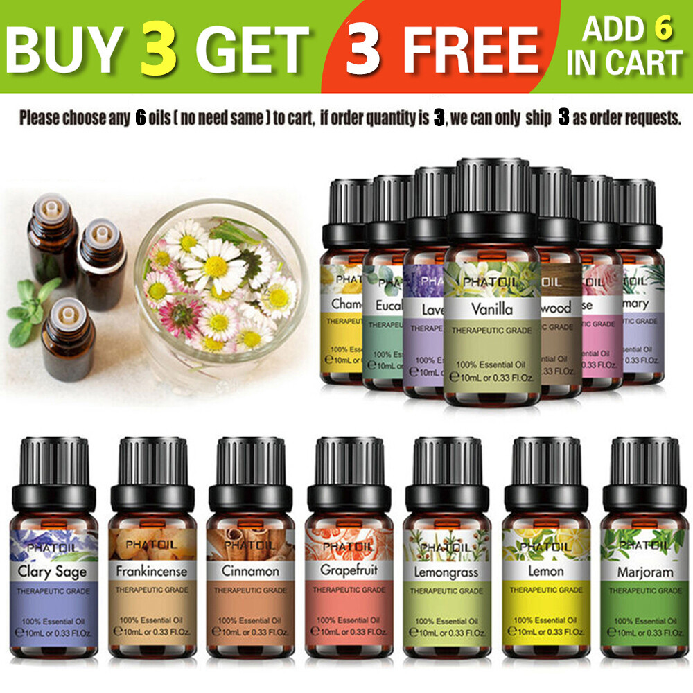 10 mL Essential Oils Home Diffuser Oil Pure and Natural Therapeutic