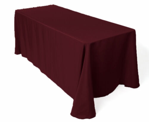 KS Linens 78"x120" Premium Polyester Tablecloth for 5'x 18" Rectangular table - Picture 9 of 45