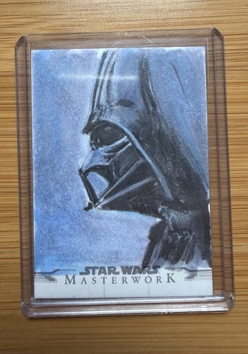 2021 Topps Star Wars Masterwork Darth Vader Sketch 1/1 - Picture 3 of 3