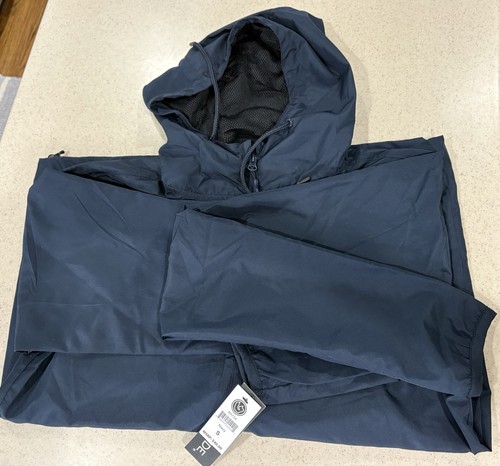 NWT Burnside Lightweight Windbreaker Navy Size Small- B9754 - Picture 3 of 6