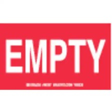 Brady 60307 Gas Cylinder Label, 3 In. H, 5 In. W, Pk10,  60307