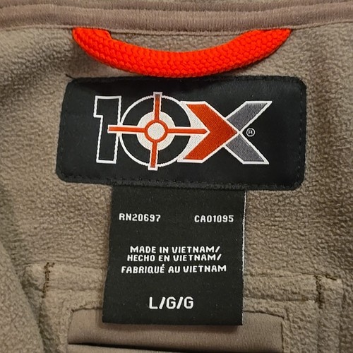 10X Jacke Herren L Camouflage Mossy Oak Kapuze Outdoor Pull Over 1/4 Zip Sent Control  - Bild 2 von 24