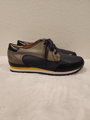 Men's 10 John Fluevog Chief Navy Sporty Lace Up Derby Shoes