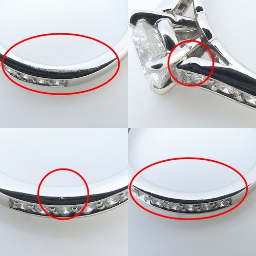 CARTIER 1895 Solitaire Platinum950 ring N4161400 Diamond 0.51ct H.VS1 #49/294098 - Imagen 7 de 9