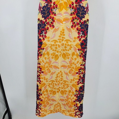 Maxi Vestido Formal Saloni 100% Seda Lea Boho Chic Reloj de Arena Resort Vacaciones 6 - Imagen 14 de 14