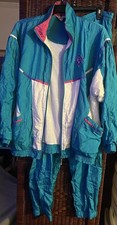 Vtg Bold Spirit Track Suit Women Small Jogger Windbreaker 2pc Set