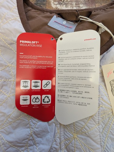 Free People Movement Kacie Vest XL NWT Quilted Reversible Embroidered Logo - Picture 10 of 10