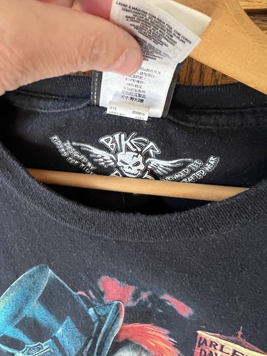 Harley Davidson Motorcycle 2014 T-Shirt, Texas, Adult 2XL Clown Snake Graphic - Picture 5 of 7