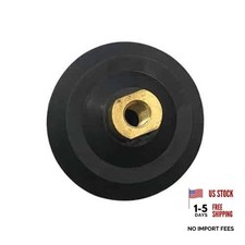 4" Rubber Backers with Hook and Loop, 5/8"-11 4" Diameter Rubber Backing Pad