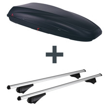 Dachbox G3 Krono 480 + Dachträger Menabo Tiger für BMW X5 Typ E70 Neuware