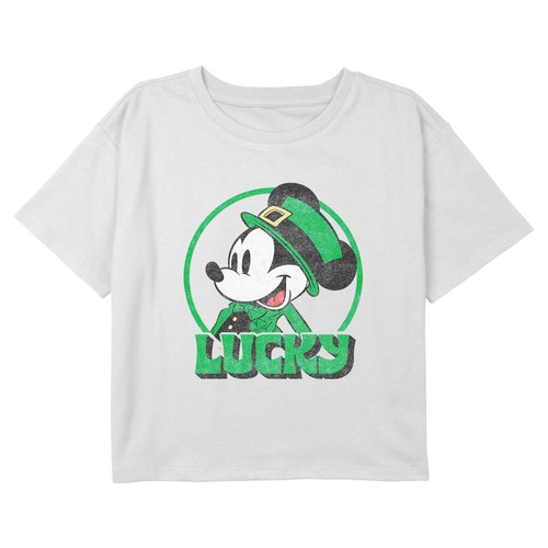 Girl's Mickey & Friends Lucky Hat T-Shirt - Picture 1 of 6