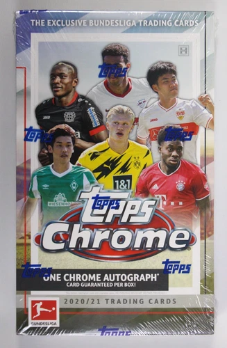 2021 Topps Chrome Bundesliga Soccer Factory Sealed Hobby Box