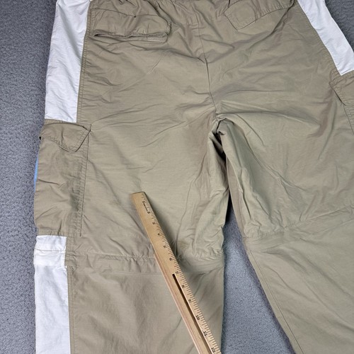 Vintage Phys.Sci Hose Erwachsene XL beige Baggy weites Bein wandelbar Skater Grunge Y2k - Bild 14 von 20