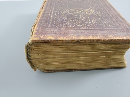 1856 Life and Death on the Ocean By Henry Howe Cincinnati Ohio Leather - Imagen 4 de 18