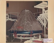 Apollo 8 command module static cover installation 1968 - Original NASA Photo