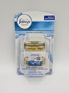 Febreze Small Spaces Refill - Linen and Sky Scent - 4 Refills