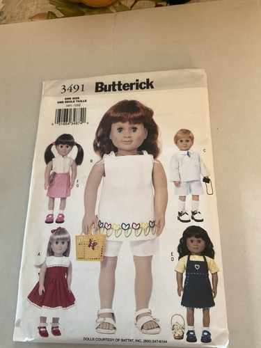 Set mit drei Puppenkleidung Mustern für 18 Zoll Puppen # 2 - Bild 4 von 7